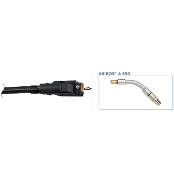 Robotic Air Cooled  MIG/MAG Welding Torch 35° Abirob A 500 Neck Binzel 980.1015.1