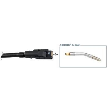 Robotic Air Cooled  MIG/MAG Welding Torch 22° Abirob A 360 Neck Binzel 980.1024.1 main image