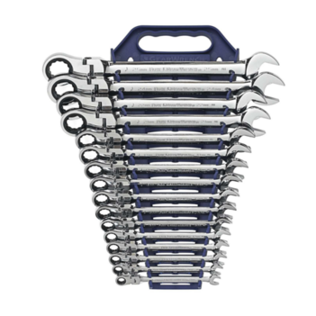 16 pc Flex Comb Rat Wrench Set Metric