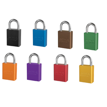 Anodized Aluminum Safety Padlock 38mm X 25mm Masterlock A1105_