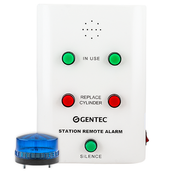 Alarm Panel Visual & Audible 2 Channel With Strobe, No Contact Gauges AA2