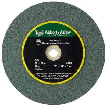 8″ 200mm x 25mm Aluminium Oxide Grinding Wheel 36 Grit Abbott & Ashby AAGWA25/200-36