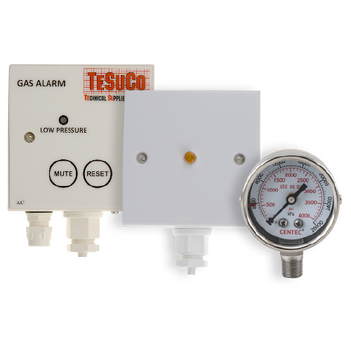 Single Channel Alarm Panel Audible and Visual With 1 x 1000 kPa Contact Gauge AAT1100