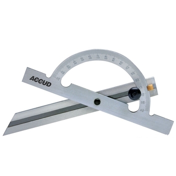 10-170 Protractor & 150mm Combination Square Accud AC-813-006-01