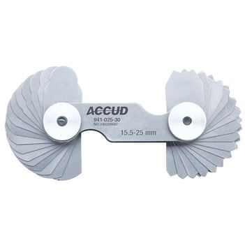 15.5-25mm Radius Gauge Accud AC-941-025-30