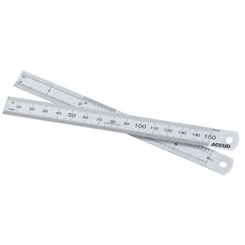 150mm /6"Stainless Ruler Accud AC-990-006-11