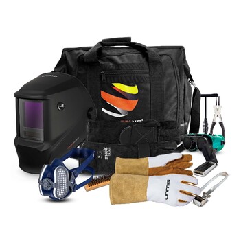 Trade Series Black Helmet & Respirator Apprentice Kit Unimig AK11011