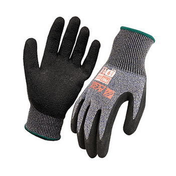 Size 10 Superior Grip Gloves With Latex Crinkle Dip Pro Choice ALD10