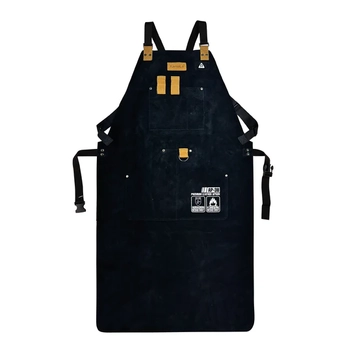 Premium Flame Retardant Leather Work Apron KameLo AP-3B