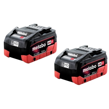 5.5Ah 18V LiHD Battery Pack of 2 Metabo AU32102550