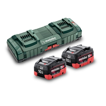 18V 10.0 LiHD Cordless Battery & Charger Duo Kit Metabo AU62749810