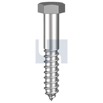 316 Stainless Finish Hex Coach Screw Metric Hobson