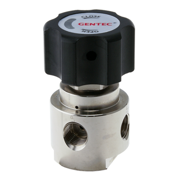 Isolation / Purge Valve 1/4 NPT Plated Brass 3 Ports Tesuco BP-DV13MHB-FNT4