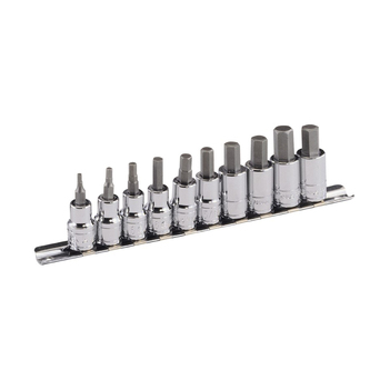 10 Piece 3/8" Dr. Metric Hex Bit Socket Set 3-12mm BS-310HM