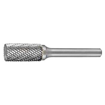 Carbide Burr Cylindrical End Cut 3/8" x 3/4" Head 1/4" Shank DC Holemaker CB-SB3