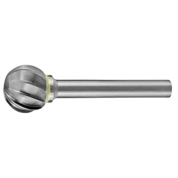 Carbide Burr Aluminium Ball Shape 1/4" Diameter 1/4" Shank AC Holemaker CB-SD1-AC