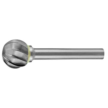 Carbide Burr Aluminium Ball Shape 5/8" Diameter 1/4" Shank AC Holemaker CB-SD6-AC