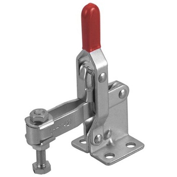 Toggle Clamp Vertical Flanged Base Straight Handle 200kg Cap 63mm Reach ITM CH-11421
