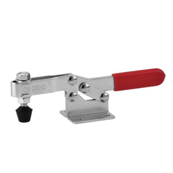 Toggle Clamp Horizontal Flanged Base Straight Handle 100kg Cap 50mm Reach ITM CH-201-C
