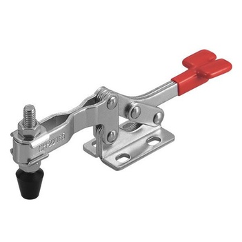 Toggle Clamp Horizontal Flanged Base Flat Handle 250kg Cap 71.4mm Reach ITM CH-22165