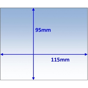 Clear Outer Lens 115 x 95mm Suits Miller ProHobby & Others CL11595-10 Pkt:10