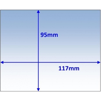 Clear Outer Lens 117 x 95mm Suits Servore SV5000 CL11795-10