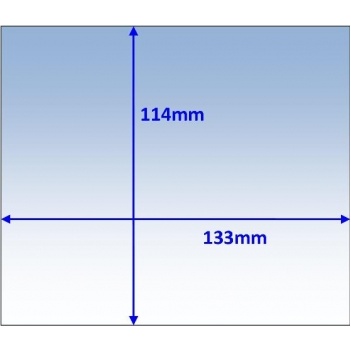 Outer Clear Lens 133x114mm Suits Promax 300/Platinum 600/Lincoln Viking 3350 CL133114 Pkt:10