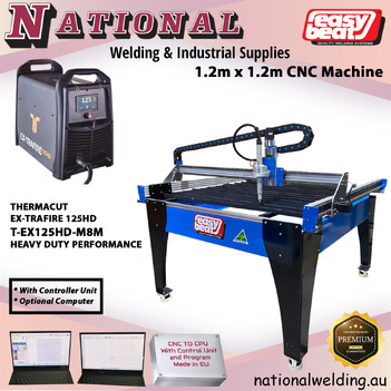 CNC Plasma Machine With Thermacut Plasma Cutter 125HD EX125HD-M8M P/N CNC1.2MX1.2MCUT125HD main image