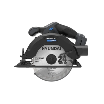 20V Cordless Circular Saw - 165mm Blade, Bevel Cuts, Dust Port - Skin Only Hyundai CS20S-165