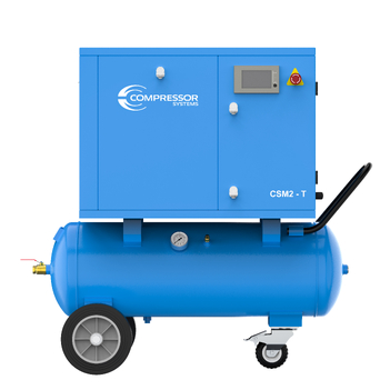 240V 15A 3HP Super Quiet Single Phase Screw Air Compressor CSM2-T 100L Tank