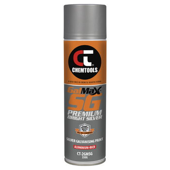 Bright Silver All-in-1 Galvanising Paint Premium 350g Aerosol CT-2GMSG-350