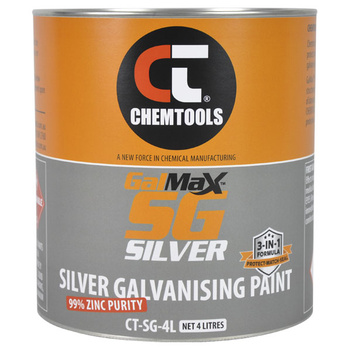 GalMax™ SG Silver 3-in-1 Galvanising Paint 4 Litres CT-SG-4L