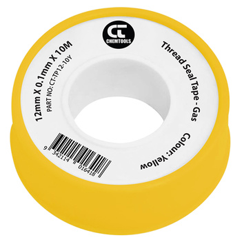 PTFE Thread Seal Tape Yellow 10 Metres CT-TP12-10Y