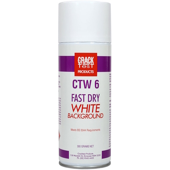 CTW-6 Crack Test Fast Dry White Background (Aerosol)