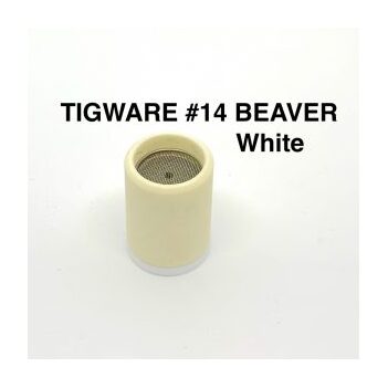 Ceramic Nozzles White Size 14 For 9/20 and 17/18/26 Series Torch