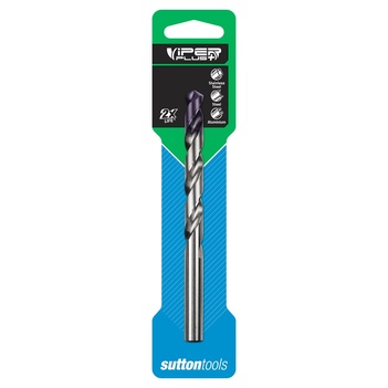 Drill D184 1.0mm Jobber Viper Plus DIN338 HSS Tialn Carded Sutton Tool D1840100