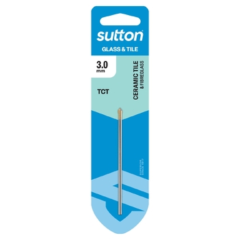 Drill D604 Glass & Tile Bit Carded 3.0mm Sutton Tools D6040300
