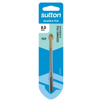 Drill D604 Glass & Tile Bit Carded 8.0mm Sutton Tools D6040800