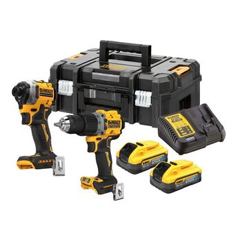 18V XR Brushless Compact 5.0Ah Powerstack 2 Piece Kit Dewalt DCK2050H2T-XE