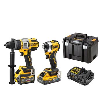 18V XR Premium Drill Driver 2 Piece Kit - 5.0Ah/6.0Ah DEWALT DCK2052H1T1-XE