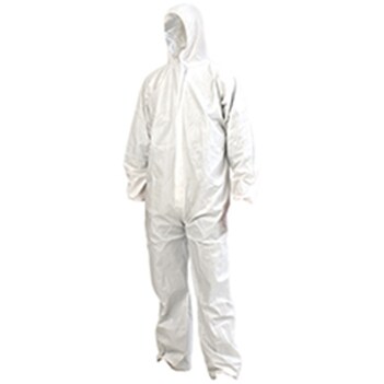 Barriertech General Purpose Coveralls White M Paramount DOWM