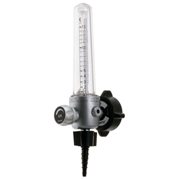 Bobbin Flowmeter Inline Medical Air 15 L/min SIS, with Safety Valve