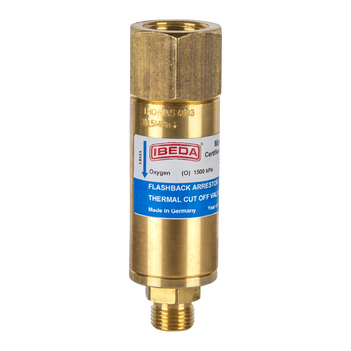 Flashback Arrestor Oxygen High Flow Pipeline G5/8" RH - 5/8-18 UNF-RH