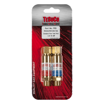 Ibeda Flashback Arrestor Oxygen/Fuel Standard Flow Regulator End Twin Pack FRD