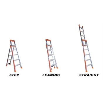 Aluminium Ladder 1.8 Metres Multipurpose Step/Leaning/Straight Bailey FS13862 main image