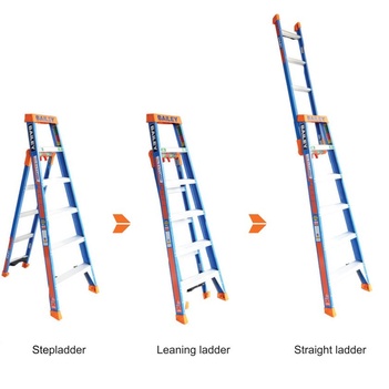 Fibreglass Ladder 2.1 Metres Multipurpose Step/Leaning/Straight Bailey FS13885 
