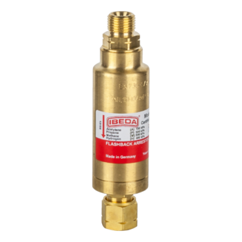 Ibeda High Flow Flashback Arrestor Fuel Gas Torch End G3/8" 	FTHF3