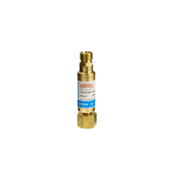 Flashback Arrestor Oxygen High Flow Torch End G5/8" - 5/8-18 UNF RH