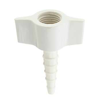 Hose Barb Connection White For Medical Oxygen (1 Pack = 10 Units)