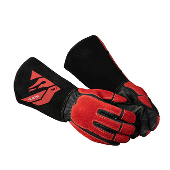 3572 Premium Welding Gloves With Cut F Size-08 The Red Back Guide G3572-08